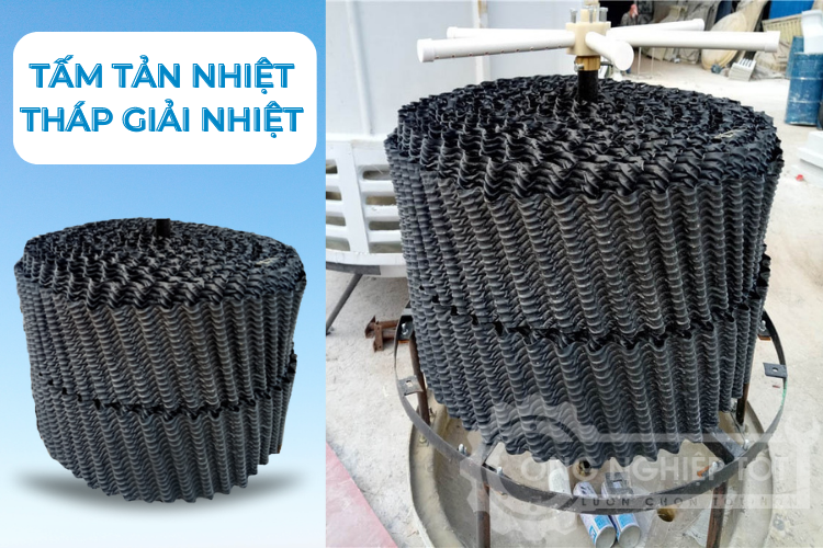 tháp giải nhiệt sử dụng tấm tản nhiệt PVC – Công Nghiệp Tốt